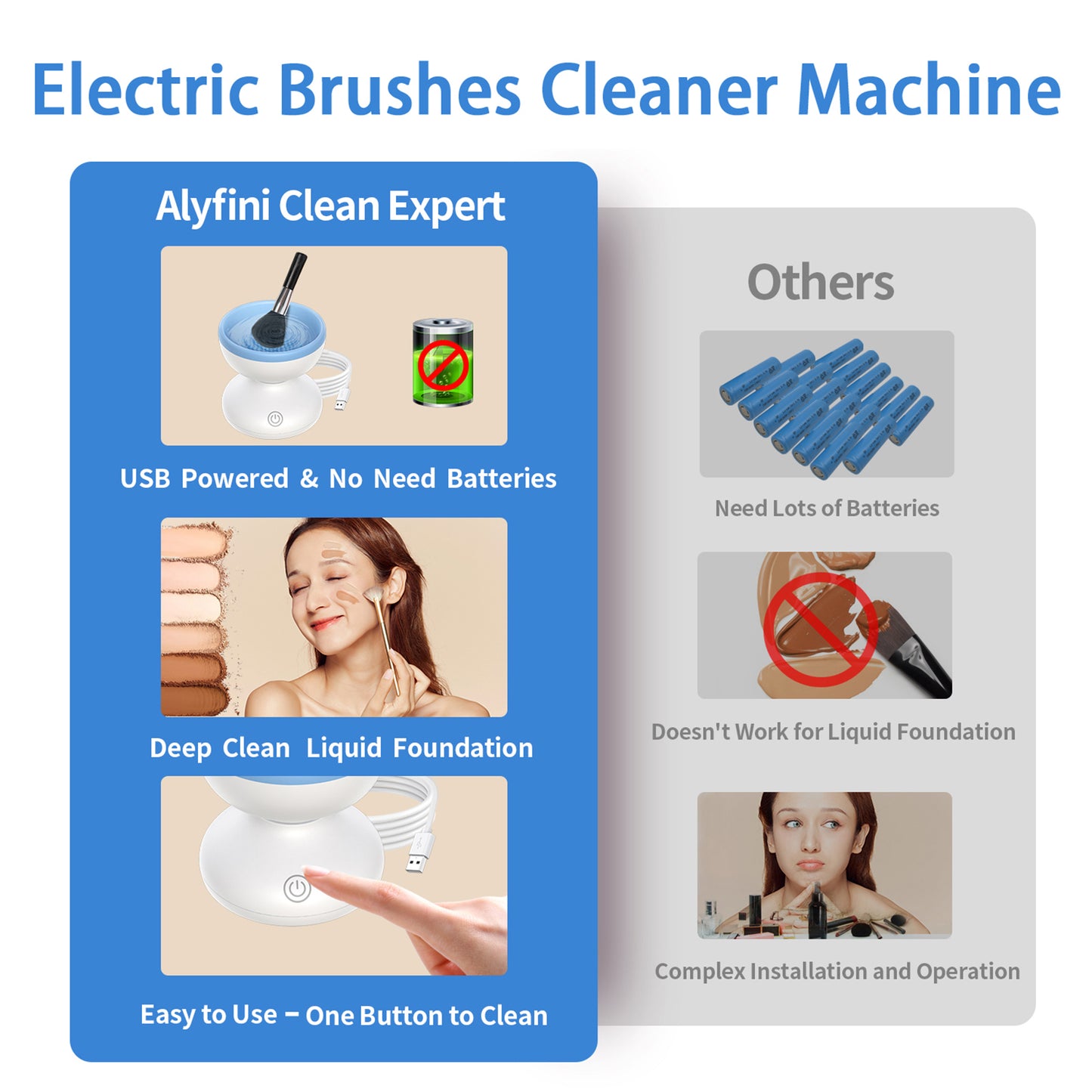 Makeup Brush Cleaner Machine | Alyfini