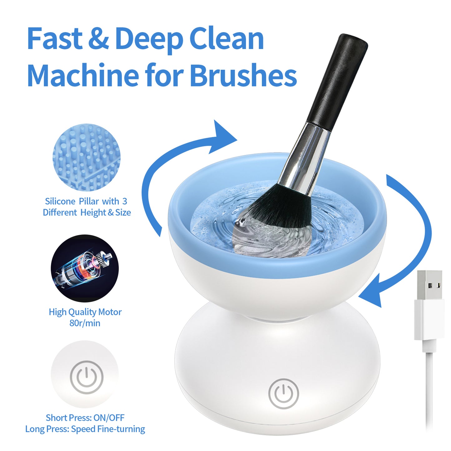 Makeup Brush Cleaner Machine | Alyfini