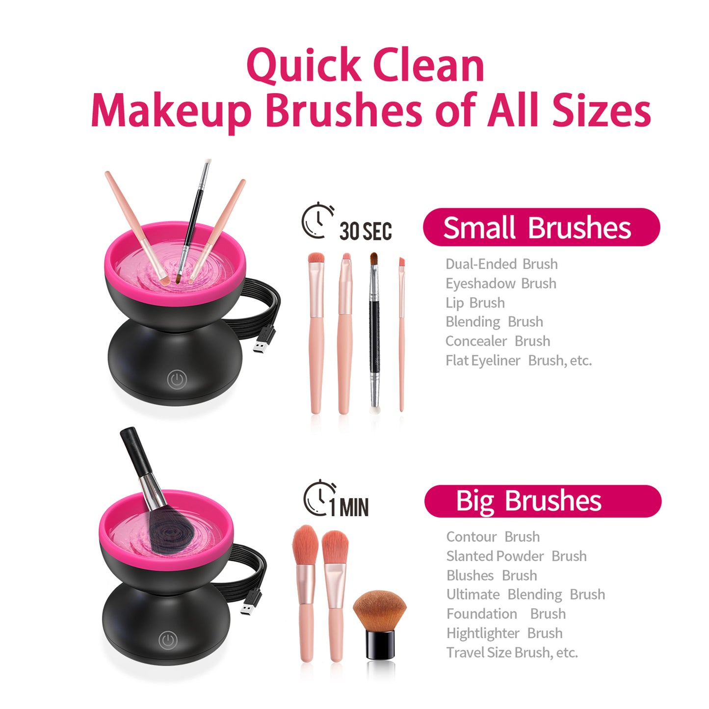 Makeup Brush Cleaner Machine | Alyfini