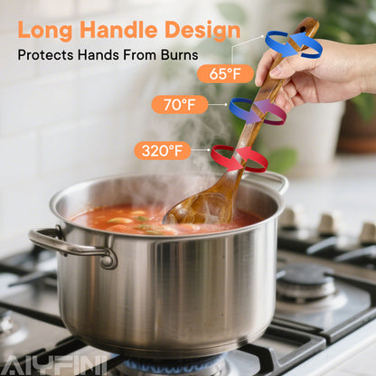 Non-Toxic Wooden Cooking Utensils Set | Alyfini