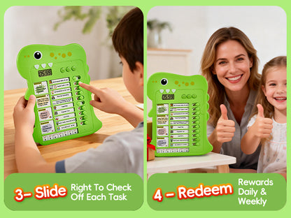 Dinosaur Chore Chart for Kids with Visual Timer | Alyfini