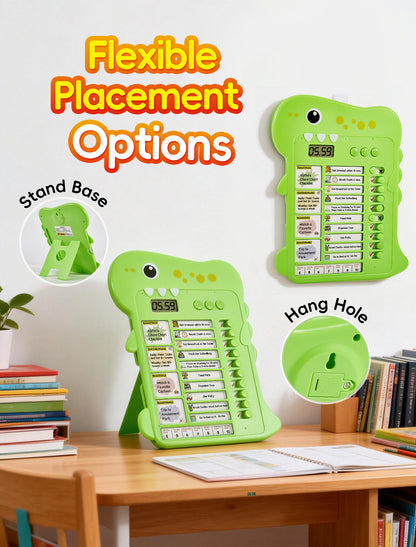 Dinosaur Chore Chart for Kids with Visual Timer | Alyfini